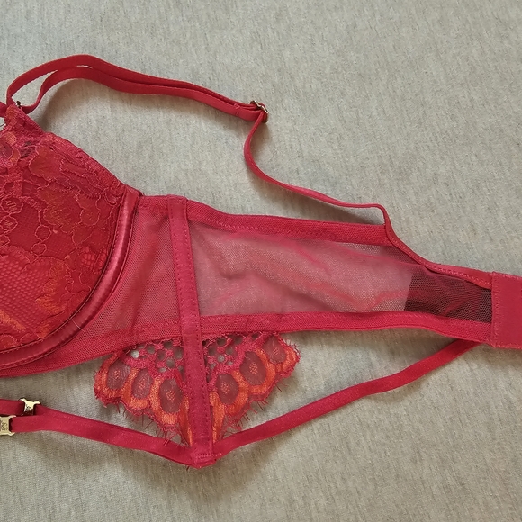 Honey Birdette Candice red bra 34b rare - Picture 7 of 8